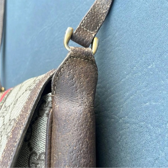 GUCCI • Ophidia Leather Crossbody Bag • Vintage & Authentic - Picture 9 of 14